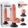 Vibrador King Cock 7 con ventosa (18 cm) - color natural