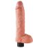 Vibrador King Cock 10 con ventosa (25 cm) - natural