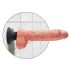 Vibrador King Cock 10 con ventosa (25 cm) - natural