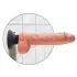King Cock - Consolador realista con ventosa y vibración - 25 cm - color piel