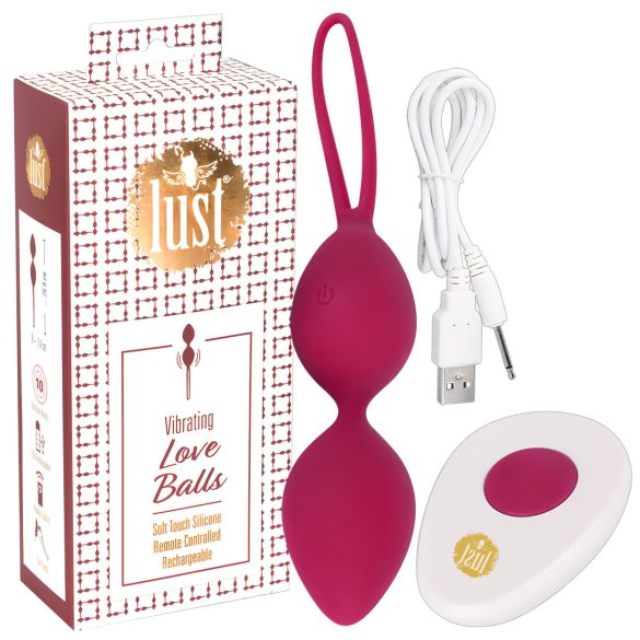 Lujuria - bola geisha con vibración, radio y batería recargable (mora)