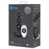 b-Vibe - Vibrador anal tripartito recargable (negro)