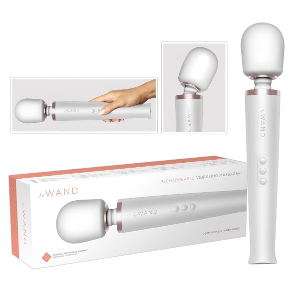 le Wand - exclusivo, masajeador vibrador recargable (blanco)
