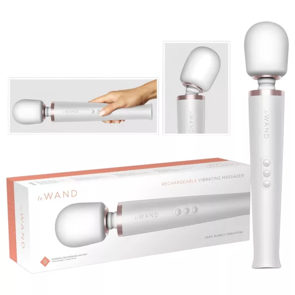 le Wand - vibrador masajeador recargable - blanco