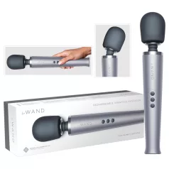 le Wand - masajeador vibrador recargable de lujo - plata