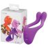 BeauMents Doppio - vibrador de pareja triple motor recargable (lila)