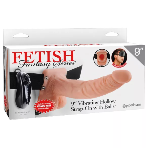 Pipedream - Fetish Strap-on 9 - arnés con consolador vibrador (color natural)