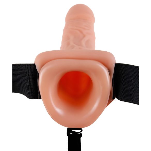 Fetish Strap-on 9 - arnés con consolador vibrador - color natural