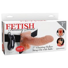 Arnés Fetiche 7 - vibrador con correa (natural)