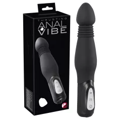 You2Toys - Vibrador anal empujador - silicona negra
