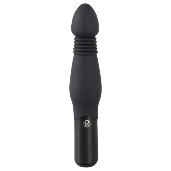 You2Toys - Vibrador anal empujador - silicona negra
