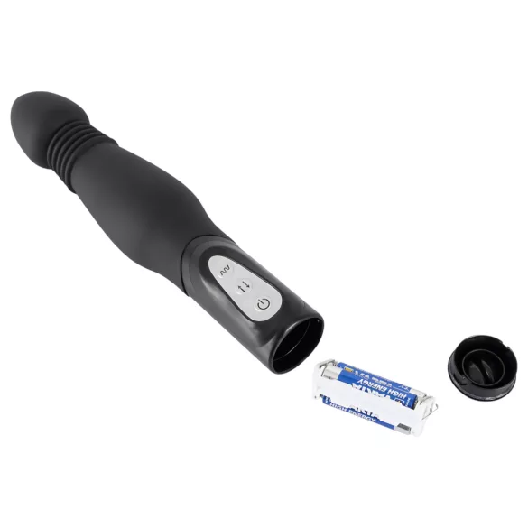 You2Toys - Vibrador anal empujador - silicona negra