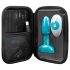 b-Vibe Rimming - vibrador anal turquesa con esferas giratorias