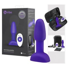   b-Vibe Rimming - Vibrador anal con perlitas giratorias (lila)