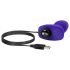 b-Vibe Rimming - Vibrador anal con perlitas giratorias (lila)