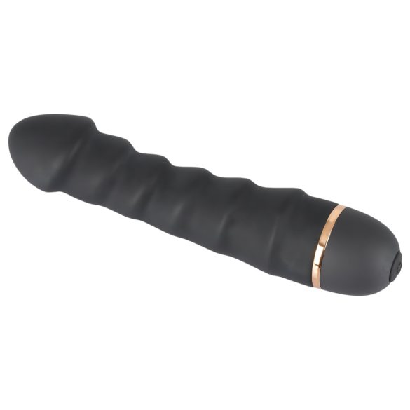 You2Toys - Vibrador flexible con texturas - silicona negra