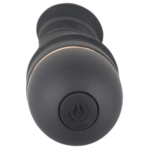 You2Toys - Vibrador flexible con texturas - silicona negra