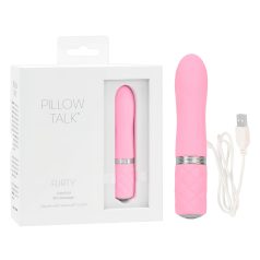 Pillow Talk Flirty - vibrador recargable en barra (rosa)