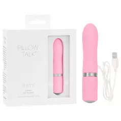   Pillow Talk Flirty - vibrador recargable tipo bala - silicona rosa