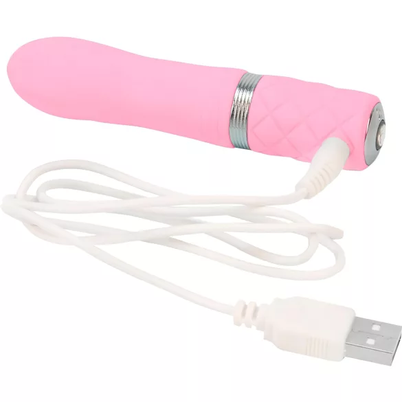 Pillow Talk Flirty - vibrador recargable tipo bala - silicona rosa