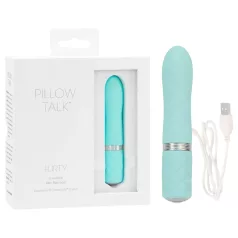  Pillow Talk Flirty - vibrador de varita recargable (turquesa)