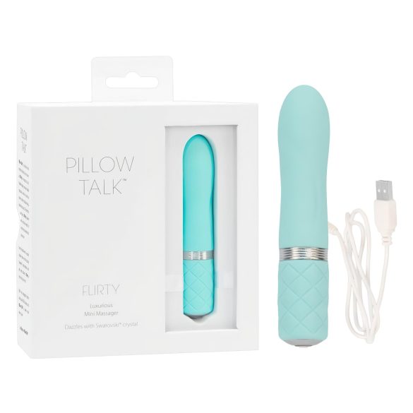 Pillow Talk Flirty - vibrador recargable (turquesa)