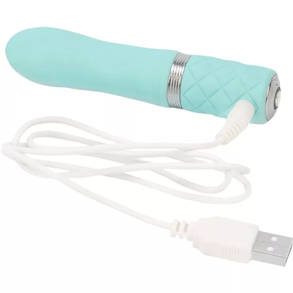 Pillow Talk Flirty - vibrador de varita recargable (turquesa)