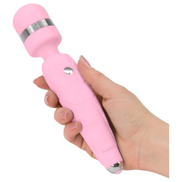 Pillow Talk Cheeky Wand - vibrador masajeador recargable (rosa)