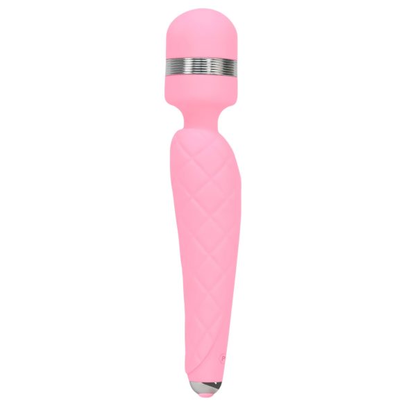 Pillow Talk Cheeky Wand - vibrador masajeador recargable (rosa)