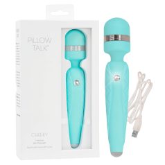   Pillow Talk Cheeky Wand - vibrador masajeador recargable (turquesa)