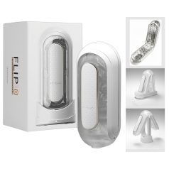 TENGA Flip Zero - masturbador vibrante (blanco)