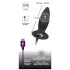 Black Velvets - vibrador anal recargable para principiantes - pequeño negro