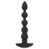 Black Velvet - Vibrador anal recargable de 5 cuentas (negro)