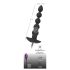 Black Velvet - Vibrador anal recargable de 5 cuentas (negro)