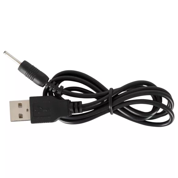 Black Velvets - vibrador anal recargable 5 bolas silicona negro