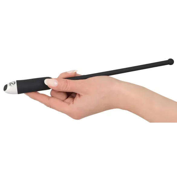 You2Toys - dilatador uretral vibrador - silicona negra 8-11 mm