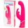 Happyrabbit G-spot - vibrador rosa resistente al agua con estimulador de clítoris
