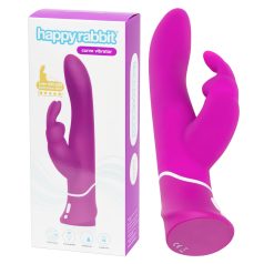   Happyrabbit Curve - vibrador resistente al agua con estimulador de clítoris (lila)