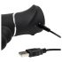Happyrabbit Triple - vibrador doble conejito (negro)