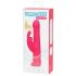 Happyrabbit Thrusting - Vibrador recargable con movimiento y estimulador (rosa)