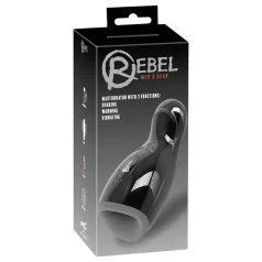   Rebel - masturbador negro con calor, vibración y movimiento arriba-abajo