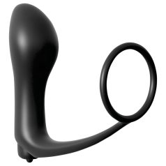 Analfantasy - vibrador anal con anillo para pene (negro)