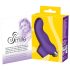 SMILE Dedo: vibrador ondulado de silicona (lila)