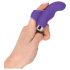 SMILE Finger - vibrador de dedo ondulado de silicona (lila)