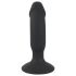 Black Velvet - consolador anal negro recargable con pene
