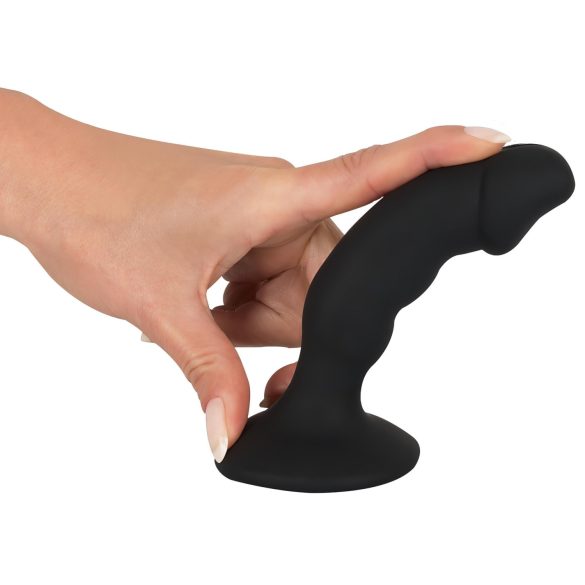 Black Velvets - vibrador anal recargable con pene - silicona negra