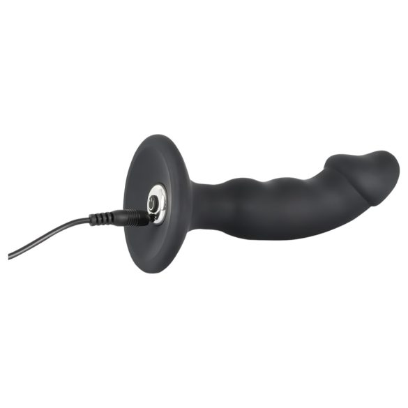 Black Velvets - vibrador anal recargable con pene - silicona negra