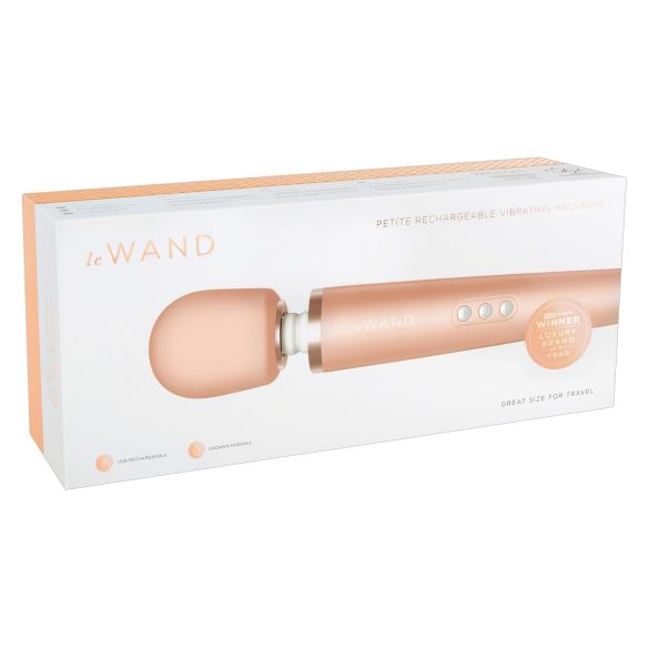 Le Wand Petite - exclusivo masajeador vibrador (oro rosa)