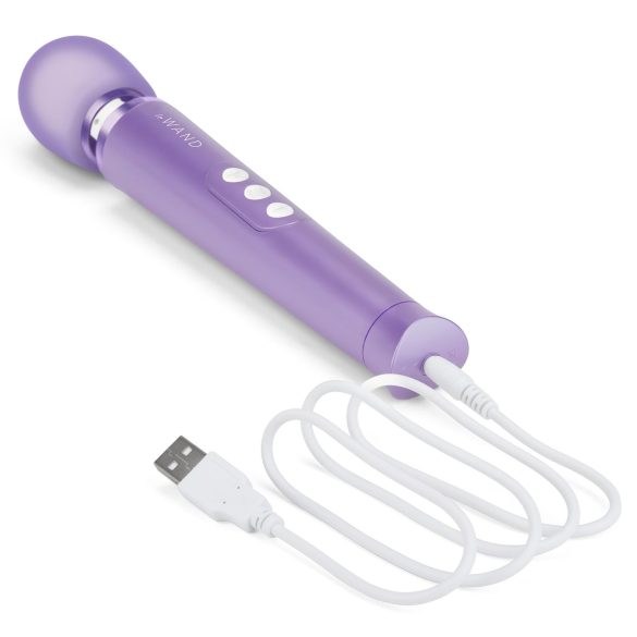 Le Wand Petite - masajeador recargable vibrador compacto silicona lila
