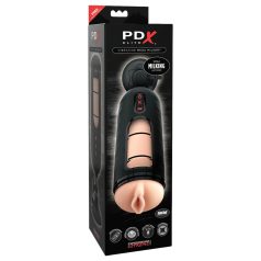   PDX Elite Mega Milker - vagina artificial vibrante y succionador (negro)